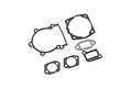 A set of five various shaped engine gaskets for a Rovan 71cc 2-stroke RC engine laid out on a white background.