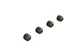 Four ARRMA 6x6mm fine thread grub screws arranged in a diagonal line against a white background.
