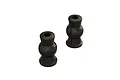 Two black ARRMA pivot balls with a hexagonal hole in the top, shown against a white background.