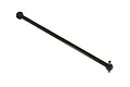 A single black metal CVD drive shaft for an ARRMA 1/5 scale RC vehicle, shown against a plain white background.