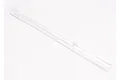A clear plastic centre drive shaft cover for a Traxxas RC vehicle, shown against a plain white background.