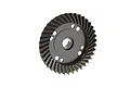A black ARRMA 39T spiral cut differential ring gear for RC vehicles, shown against a plain white background.