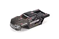 ARRMA 1/8 Kraton Extreme Bash pre-painted black body shell for RC truggy.