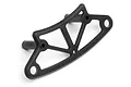 A black plastic front top plate brace for a Maverick RC vehicle, shown from an angled perspective against a white background.