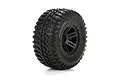ECX 2.2" AMP MT/DB Front/Rear Off Road Tyres on Black Rims - Wheels 2Pcs ECX43012