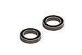Two ARRMA rubber shielded ball bearings shown from an isometric angle against a white background.