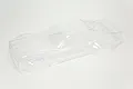 A clear, unpainted polycarbonate body shell for an ARRMA 1/7 scale Felony 6S RC car, shown from a high-angle perspective against a white background.