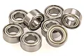 RGT 5x10x4mm Metal Shielded Ball Bearings 8Pcs R86047