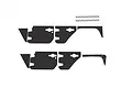 GPM Black Stainless Steel Slip Proof Tread 2Pcs w/ Hardware SCX3ZSP11-BK