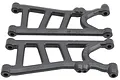 Two black RPM RC rear lower suspension arms for Typhon 3S 4x4, shown against a white background.