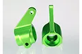 Traxxas Green Aluminium Steering Hubs 2Pcs w/ Ball Bearings 3636G