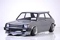 Pandora RC 1/10 Toyota Starlet KP61 Late model Unpainted Body Shell PAB-3182