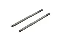 Two ARRMA 3x61mm metal shock shafts for RC vehicles, shown side-by-side against a white background.