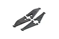 A set of four black plastic RC front suspension arms for a Losi vehicle, arranged on a white background.