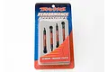 Traxxas 7018X red aluminium turnbuckle set in original retail blister packaging.