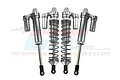 GPM Silver Aluminium 135mm UDR Front Adjustable Piggyback Shocks 4Pcs UDR135FFX/L-S-BEBK