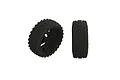 ARRMA 3.3" dBoots 2HO Tyres on Gunmetal Rims 2Pcs - Glued Wheels ARA550088