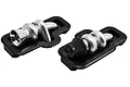 Two RPM RC scale bonnet mount twin turbo accessories with chrome turbo housings and black plastic bases.