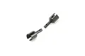 Two black metal differential outdrive cups for Losi RC vehicles, shown against a plain white background.