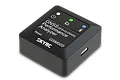 SkyRC GSM020 GNSS Performance Analyzer device in a black square housing with status LEDs and branding.