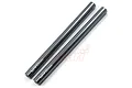 Two gunmetal grey aluminium RC linkages, each 80mm long, featuring laser-etched Yeah Racing branding and length markings on a white background.