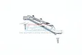 GPM Racing grey aluminium front chassis brace with two included screws on a white background.
