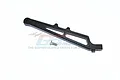 A black aluminium rear chassis brace for RC cars by GPM Racing, shown with a single mounting screw on a white background.