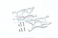 GPM Silver Aluminium Rear Lower Suspension Arms Set MAF056-S
