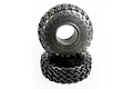 Two Axial 2.2 inch Falken Wildpeak RC crawler tires stacked on a white background.