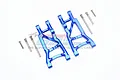 GPM Blue Aluminium Rear Lower Suspension Arms 2Pcs w/ Hardware SLA2W056-B