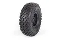 A single 1.9 inch Axial Falken Wildpeak M/T RC crawler tyre mounted on a black beadlock wheel against a white background.