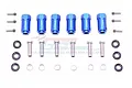 GPM Blue Aluminium TRX6 +23mm Hex Adapters 6Pcs w/ Hardware TRX6010/23MM-B