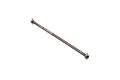 Axial steel rear centre drive shaft with 77mm laser-etched branding on a white background.