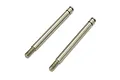 Two Kyosho 1/10 Fazer Rage 2.0 shock shafts made of polished metal, shown side-by-side against a white background.