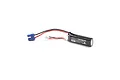 Dynamite 7.4V 600mAh 20C LiPo battery with a blue EC2 connector and a white balance lead.