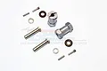 GPM Grey Silver Aluminium 12mm Wheel Hex +23mm Adaptors 2Pcs w/ Hardware RR010/235-GS