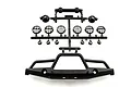 A black plastic RC bumper and light accessory sprue by Axial, featuring a front bumper, six light covers with PIAA branding, and mounting components.