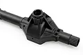 A black plastic Axial AR60 OCP differential axle housing shown from an angled perspective against a white background.