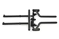 Axial Wraith black plastic tube frame brace set parts on a sprue tree against a white background.