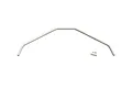 A silver metal Kyosho 2.8mm rear sway bar for RC cars, shown with a small white identification tag marked 2.8.