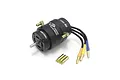 Kyosho TORX M6 water-cooled brushless motor with 1250kv rating, featuring a black cylindrical housing, water cooling nipples, and three pre-wired bullet connectors.