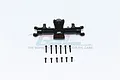 GPM Black Aluminium SCX24 Front Differential/Axle Housing 1Pc w/ Hardware SCX24012-BK