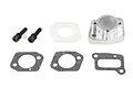 Rovan silver aluminium intake manifold set for 71cc RC engines, including manifold, gaskets, and mounting bolts.