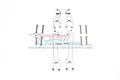 GPM Silver Aluminium Front & Rear Sway Bars 4Pcs UDR312FR-S