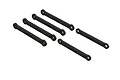 A set of six black ARRMA RC steering linkages arranged in a grid pattern against a white background.