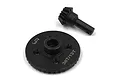 Yeah Racing steel differential gear set 38T/13T for Axial RBX10 Ryft, featuring a black metal ring gear and pinion gear.