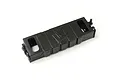 A black plastic Kyosho battery holder set for RC cars, featuring a rectangular design with mounting tabs and a central logo.