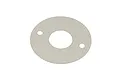 A circular, off-white Kyosho motor dust cover for 1/10 Fazer RC cars, featuring a central hole and two smaller mounting holes.