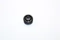 A single black hardened steel 26-tooth transmission gear for an RC vehicle, shown from a top-down perspective against a plain white background.