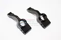 GPM Black Aluminium Rear Hub Carriers 2Pcs SLA022-BK
